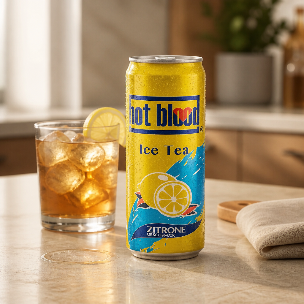hot blood Ice Tea Zitrone 330 ml