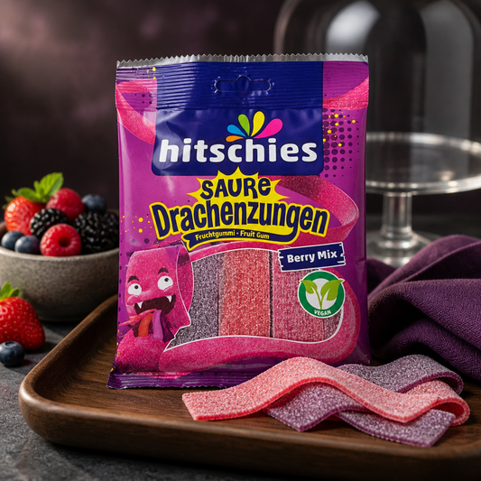 Hitschies Saure Drachenzungen Berry Mix vegan 125g