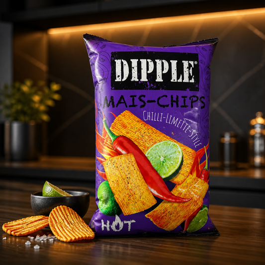 Dipple Mais-Chips Chilli Limette 90g