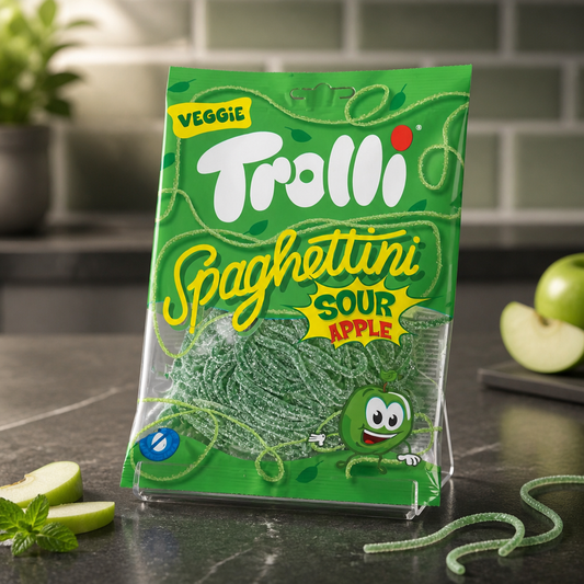 Trolli Spaghettini sour Apple vegan 100g