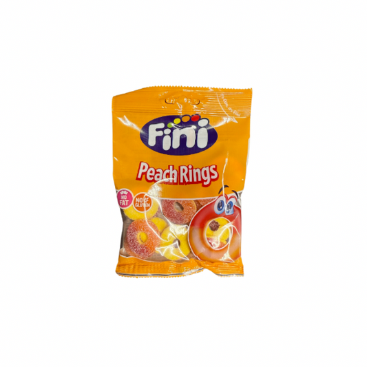 FINI Halal Fizzy Peach Rings 75g