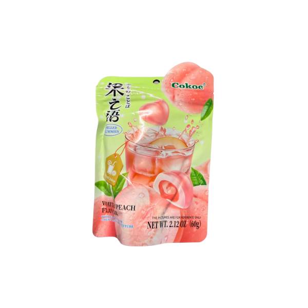 Soft Gummies mit flüssiger Fruchtfüllung Peach 60g