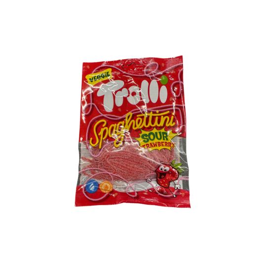 Trolli Spaghettini sour Strawberry vegan 100g